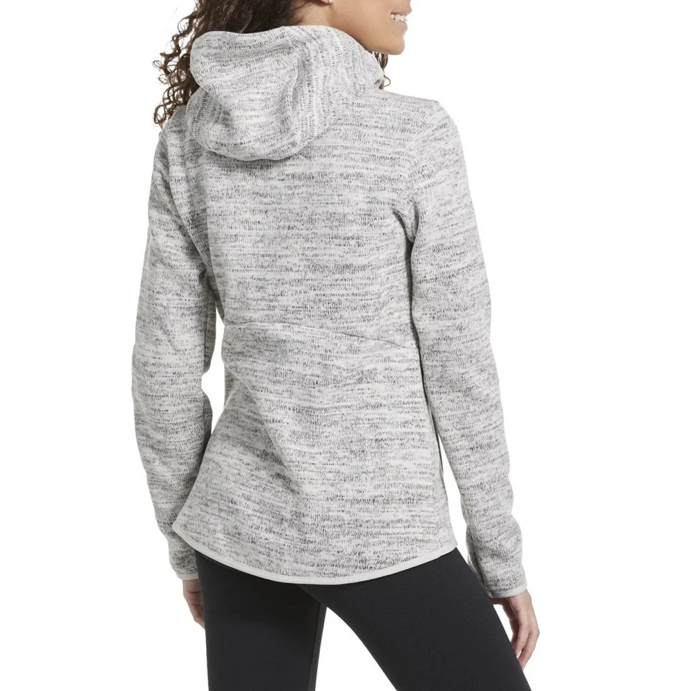 Kuhl Ascendyr Hooded Fleece Jacket Ash Gray Full Zip Womens Size Large_3
